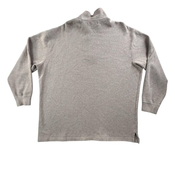 Polo Ralph Lauren Pullover Sweater Mens 2XL Big Beige Quarter Zip Cotton Classic - Picture 2 of 13